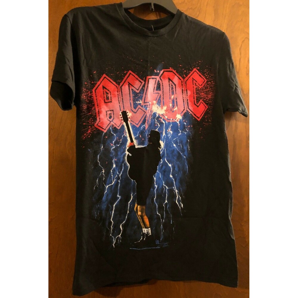 Men's AC/DC Black T-shirt Size S NWT B4